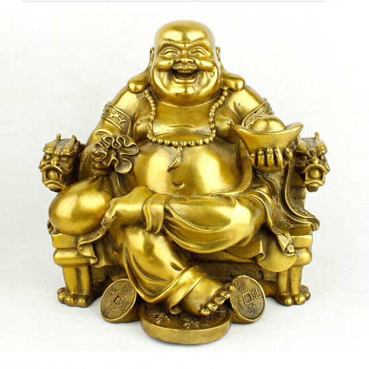 Buda barre egiten duen figurina